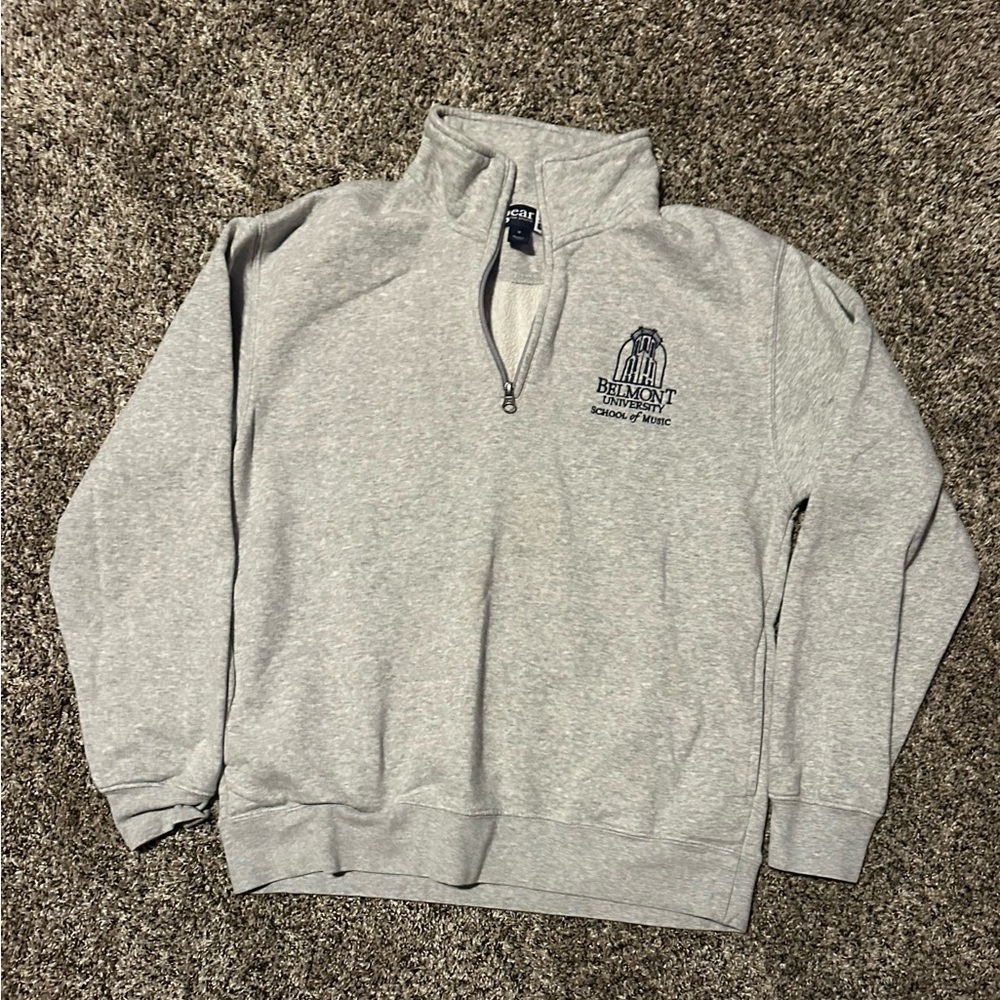 Belmont University School of Music Gray Half-Zip Sweatshirt